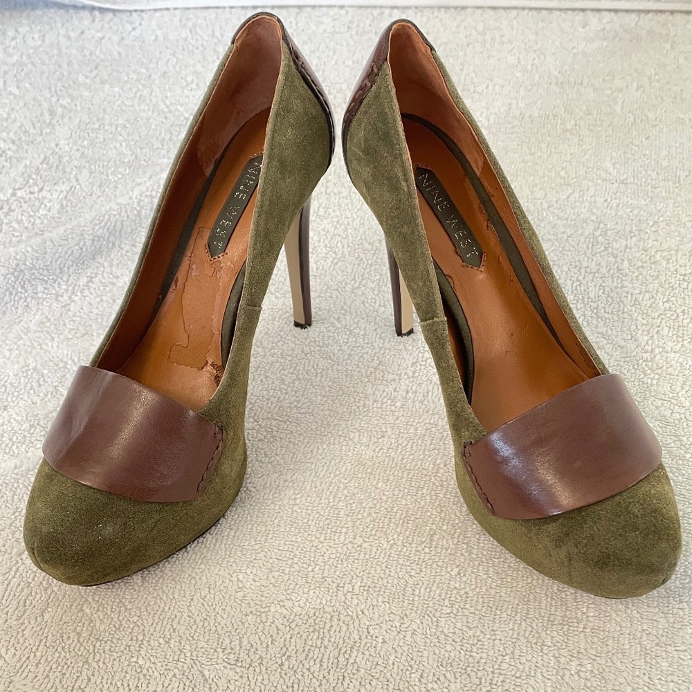 NINE WEST suede heel 6 1/2